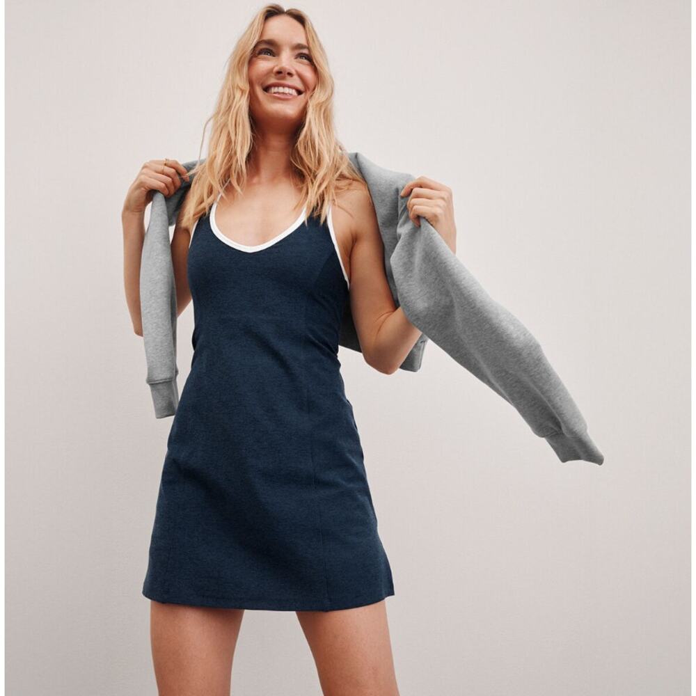 Beyond Yoga Spacedye Starting Line Dress Nocturnal navy